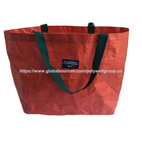 Bolsa de compra reutilizable de tela no tejida PP con logo personalizado para promoción al por mayor a precio económico