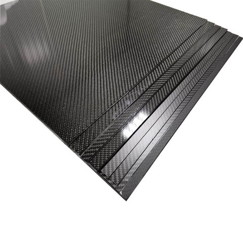 Hochwertige Kohlefaserplatte, 3K Twill- oder Leinwandbindung mit 100% glänzender Oberfläche, Premium-Carbonprodukt, 2,5*400*500mm
