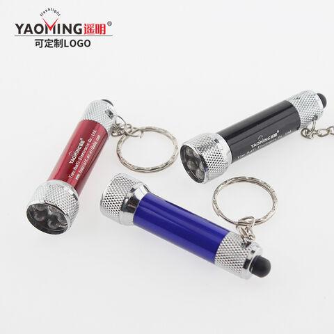 Linterna llavero LED de aleación de aluminio, mini linterna colorida de regalo, de gran venta