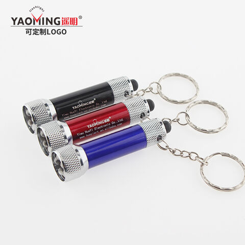 Linterna llavero LED de aleación de aluminio, mini linterna colorida de regalo, de gran venta