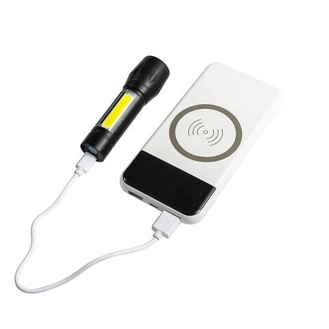 Linterna LED Mini Portátil EDC de Aluminio OEM, Recargable por USB, Zoom XPE+COB con Certificado CE
