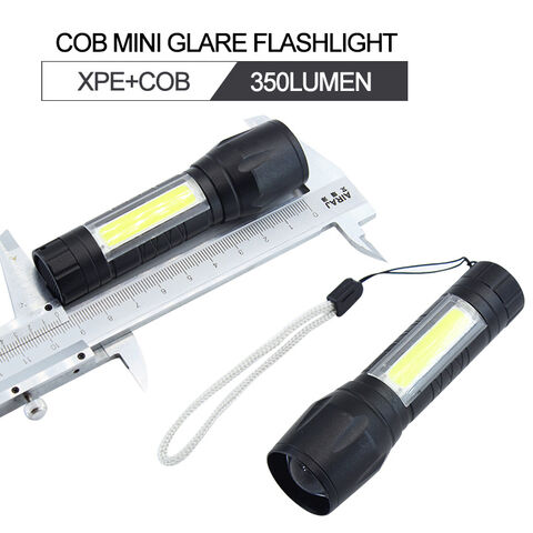 Linterna LED Mini Portátil EDC de Aluminio OEM, Recargable por USB, Zoom XPE+COB con Certificado CE
