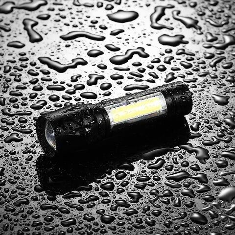 Linterna LED Mini Portátil EDC de Aluminio OEM, Recargable por USB, Zoom XPE+COB con Certificado CE