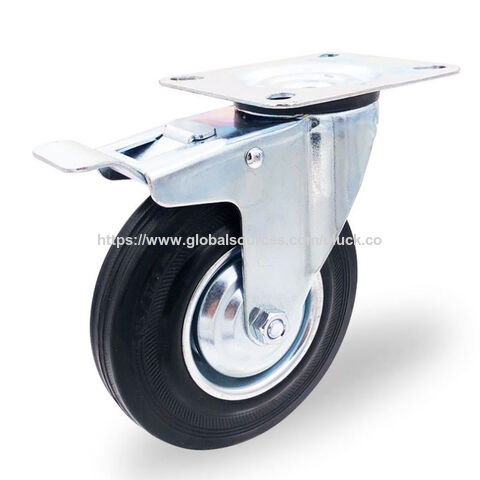 Rueda giratoria de PU duradera de 25 mm, 40 mm, 50 mm, 3, 4, 5, 6 pulgadas, rueda de PVC de alta resistencia, material de polipropileno personalizable