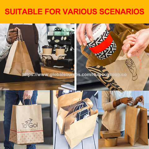 Bolsa de Papel Kraft Ecológica Personalizada con Impresión de Logo para Empaquetado de Ropa, Joyería y Regalos