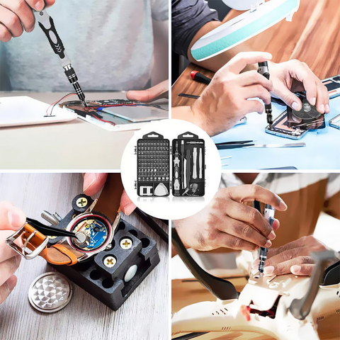 Kit de reparación de teléfonos móviles 117 en 1, juego de puntas de destornillador de precisión, juego de destornilladores de herramientas de reparación electrónica, Herramienta reparacion