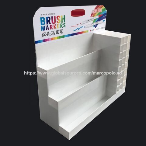 Customized design acrylic pen display stand brush markers display pen dispenser