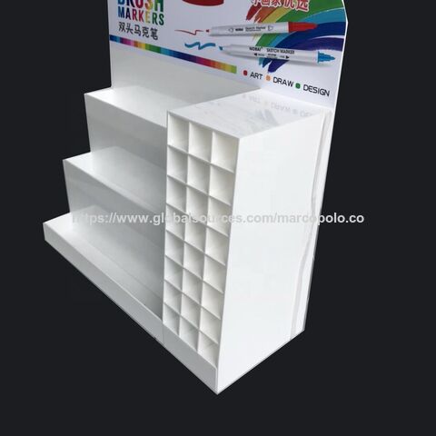 Customized design acrylic pen display stand brush markers display pen dispenser