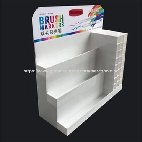 Customized design acrylic pen display stand brush markers display pen dispenser