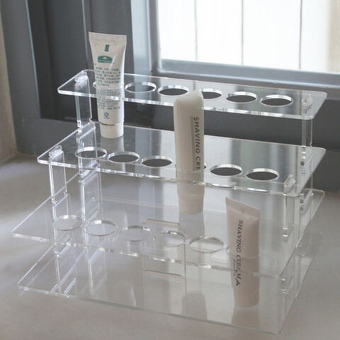 Factory Wholesale Counter Top 3 Tiers Clear Acrylic Display Stand Pen Holder