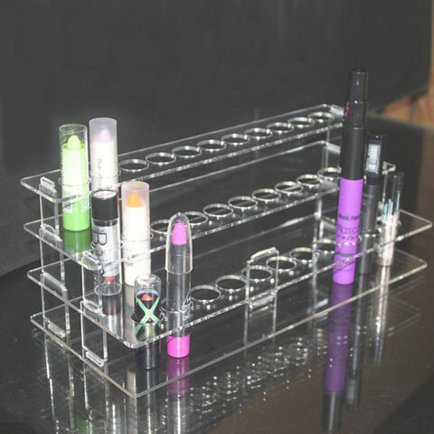 Factory Wholesale Counter Top 3 Tiers Clear Acrylic Display Stand Pen Holder