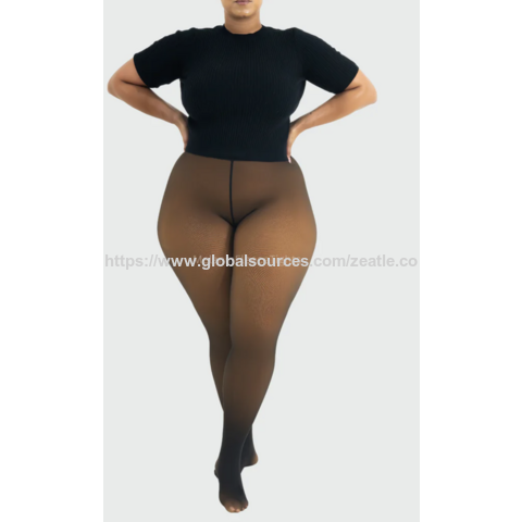 Hersteller Damen Fleece-gefütterte Strumpfhose - Blickdichte, warme Strumpfhose, dicke Leggings, Strumpfhose