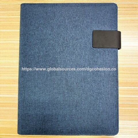 A4 Portfolio aus RPET-Material, 20-Blatt-Notizblock in A4-Größe, Telefonhalter, Kartenhalter