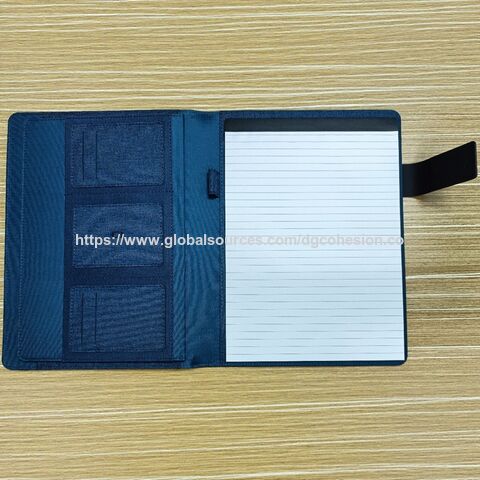 A4 Portfolio aus RPET-Material, 20-Blatt-Notizblock in A4-Größe, Telefonhalter, Kartenhalter