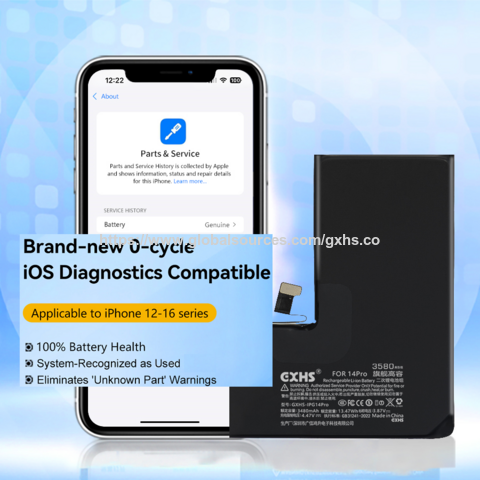 Batería de Cobalto Puro de Alta Calidad para iPhone 12, Compatible con Diagnósticos iOS, para Talleres de Reparación y Suministro al por Mayor