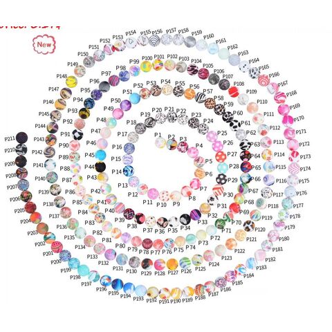 Manik-manik Silikon Bulat Bebas BPA untuk Tumbuh Gigi Bayi, Manik-manik Silikon Food Grade untuk Tumbuh Gigi