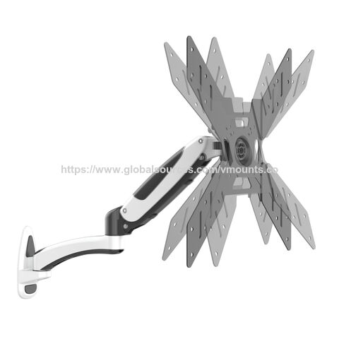 حوامل تلفزيون V-mount من الألومنيوم بحركة كاملة، زنبرك غاز، قابلة لتعديل الارتفاع، VM-GST402