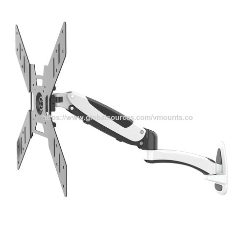 حوامل تلفزيون V-mount من الألومنيوم بحركة كاملة، زنبرك غاز، قابلة لتعديل الارتفاع، VM-GST402