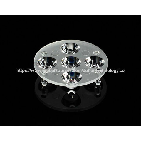 Fábrica da China, lentes de módulo LED de plástico para iluminação pública, lentes híbridas para iluminação de rua e lentes para lanternas