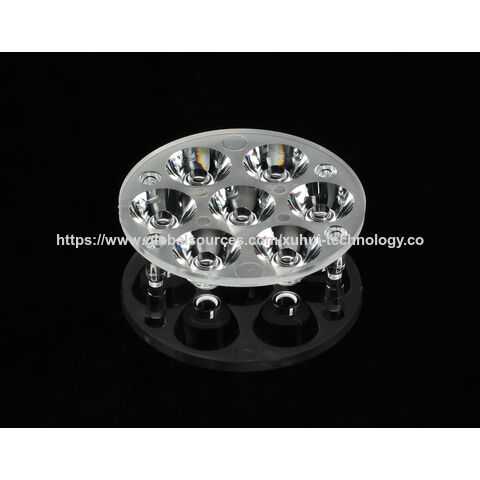 Fábrica da China, lentes de módulo LED de plástico para iluminação pública, lentes híbridas para iluminação de rua e lentes para lanternas