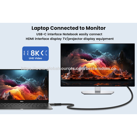 Cabo HDMI de alta definição 4/8K, transmissão sem atrasos, conexão de telefones celulares/laptops a TVs/projetores, essencial para reuniões