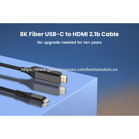Cabo HDMI de alta definição 4/8K, transmissão sem atrasos, conexão de telefones celulares/laptops a TVs/projetores, essencial para reuniões