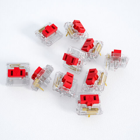 Mechanische Kailh Low Profile Tastaturschalter, Choc Schalter, roter Schaft, Linear, 3 Pins, für Tastatur
