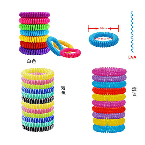 Lot de 10 Bracelets Anti-Moustiques Sans DEET Bandes Étanche