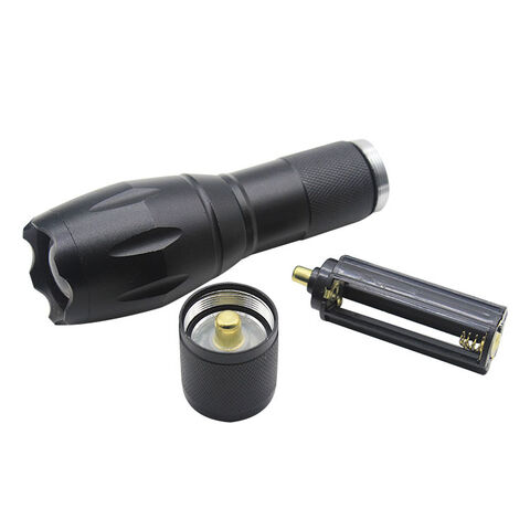Linterna LED Fla 18650 Zoom Recargable XML T6 - Linterna LED de Largo Alcance y Alta Potencia