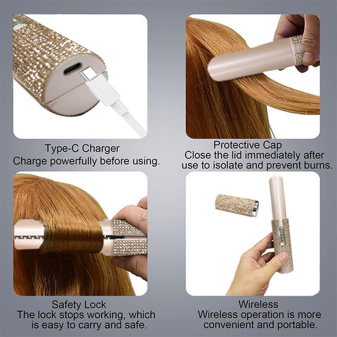 Alisador de Cabelo Dourado Bling, Aquecimento Rápido em 20 Segundos, Fabricante Chinês de Ferramentas de Cabeleireiro, MELHOR Alisador Atacado