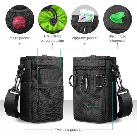 Bolsa de Adiestramiento Canino para Exteriores Fácil de Transportar, Bolsa Portátil Ajustable para Pasear Perros y Premiar Mascotas