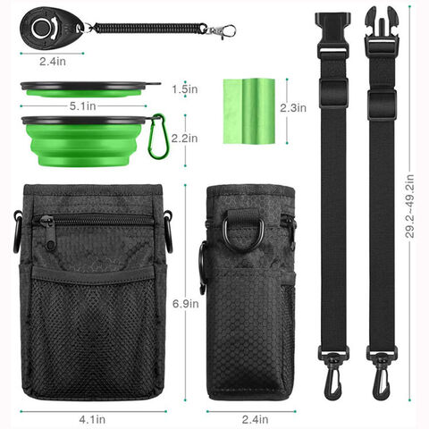 Bolsa de Adiestramiento Canino para Exteriores Fácil de Transportar, Bolsa Portátil Ajustable para Pasear Perros y Premiar Mascotas