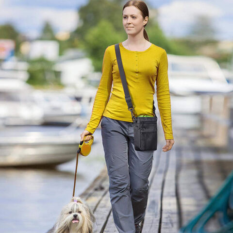 Bolsa de Adiestramiento Canino para Exteriores Fácil de Transportar, Bolsa Portátil Ajustable para Pasear Perros y Premiar Mascotas