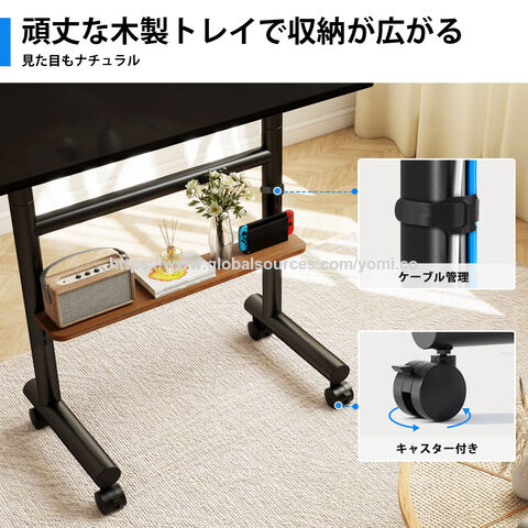 Chariot TV Réglable avec Roues OEM ODM en Gros, Ajustement Universel, Hauteur Réglable, Rangement Multifonctionnel