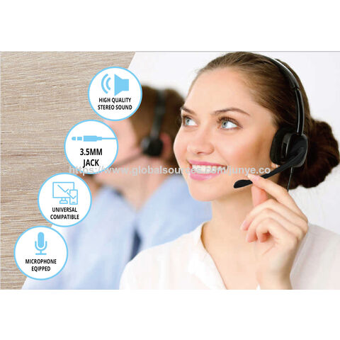 سماعات رأس سلكية USB بالجملة مع ميكروفون عصابة رأس سماعة رأس للكمبيوتر سماعة أذن للاجتماعات التعليمية | JY-M629