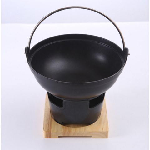 Barbacoa de Carbón 2022 Estilo Japonés Sukiyaki Olla Seca Individual Estufa de Alcohol Sólido Olla Caliente Pequeña