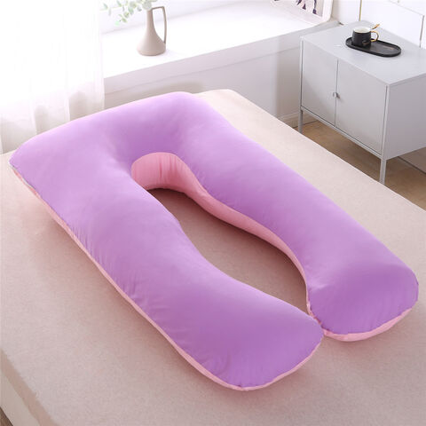 Bantal Multifungsi untuk Ibu Hamil, Bantal Sisi Berbaring Bahan Katun, Bisa Dilepas dan Dicuci, Bantal Bentuk U untuk Kenyamanan dan Penopang