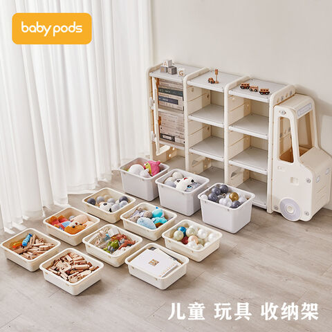 Children's Toy Storage Rack Carton Sorting Rack Large Capacity Bookshelf Cartoon Locker