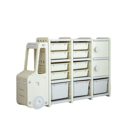 Children's Toy Storage Rack Carton Sorting Rack Large Capacity Bookshelf Cartoon Locker