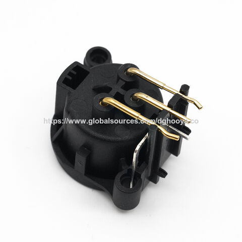 Connecteurs XLR Hooya avec tenue en tension alternative de 1 500 V et force d'insertion et d'extraction de 1 à 5 kgf Connecteur mâle XLR prise audio
