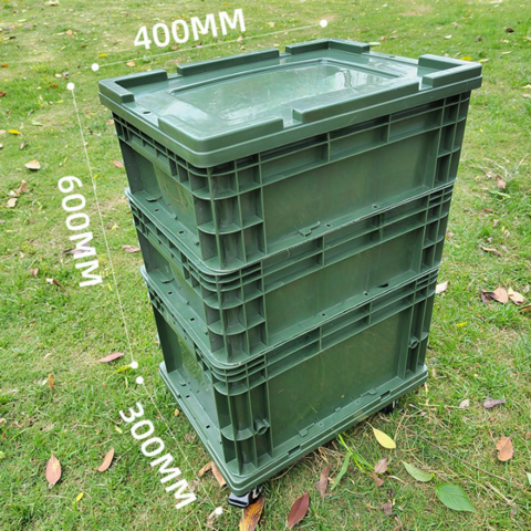 Caja de Almacenamiento para Camping Grande, Duradera, Estable y Colorida, Estilo Industrial PE - Precio de Promoción