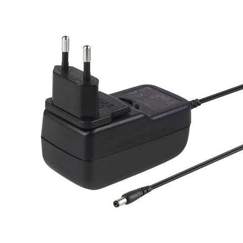 Alimentation à découpage 12V 2A 24V 1A 24W série adaptateur AC avec prises AC interchangeables