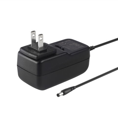 Alimentation à découpage 12V 2A 24V 1A 24W série adaptateur AC avec prises AC interchangeables