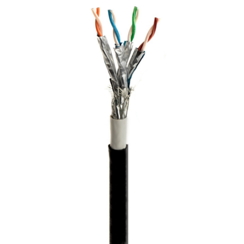 308FT CAT6 FTP Shielded Outdoor Network Ethernet Cable Bulk 550MHz 23