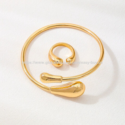 Conjunto de joias de moda, colar de metal, colar exagerado europeu e americano, conjunto de pulseiras em forma de gota para mulheres, personalizado