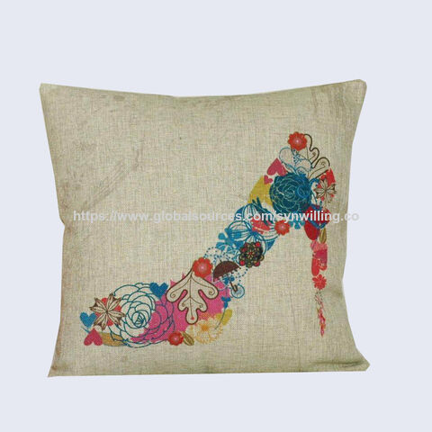 Funda de Cojín Estampada Más Vendida para Decoración del Hogar