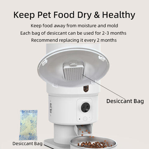 Distributeur automatique de nourriture pour animaux de compagnie avec caméra, vidéo HD 1080P, application interactive vocale en temps réel, distributeur automatique de nourriture pour chiens et chats avec caméra