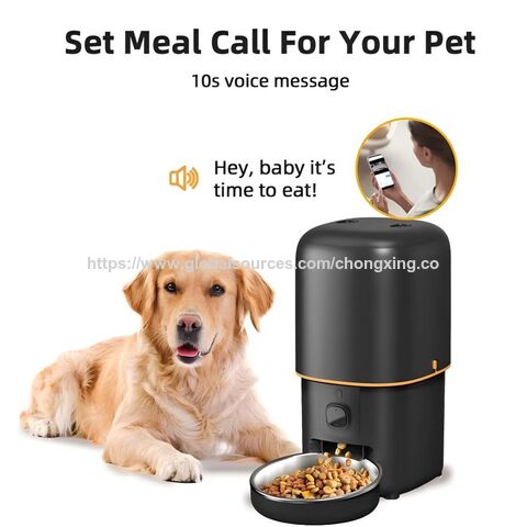 Distributeur automatique de nourriture pour chat avec caméra WiFi 5G et application Tuya - Distributeur intelligent pour chiens et chats avec caméra et batterie