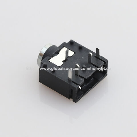 Conector AUX hembra, clavija de 5 pines, enchufable, todo de plástico, cabezal de cobre para auriculares