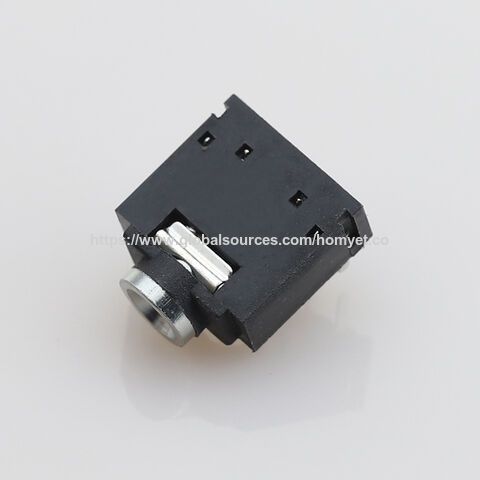 Conector AUX hembra, clavija de 5 pines, enchufable, todo de plástico, cabezal de cobre para auriculares